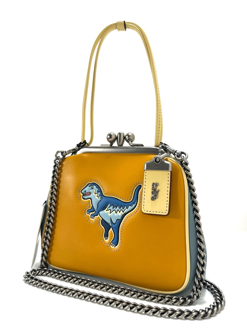 Coach 1941 Rexy Dinosaur Kisslock Frame Bag in Glovetanned Leather 🦖 RARE 🦖 - Picture 3 of 16